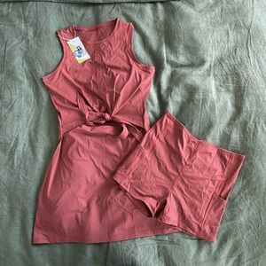 Halara Tie Up Dress w/ Shorts, XL